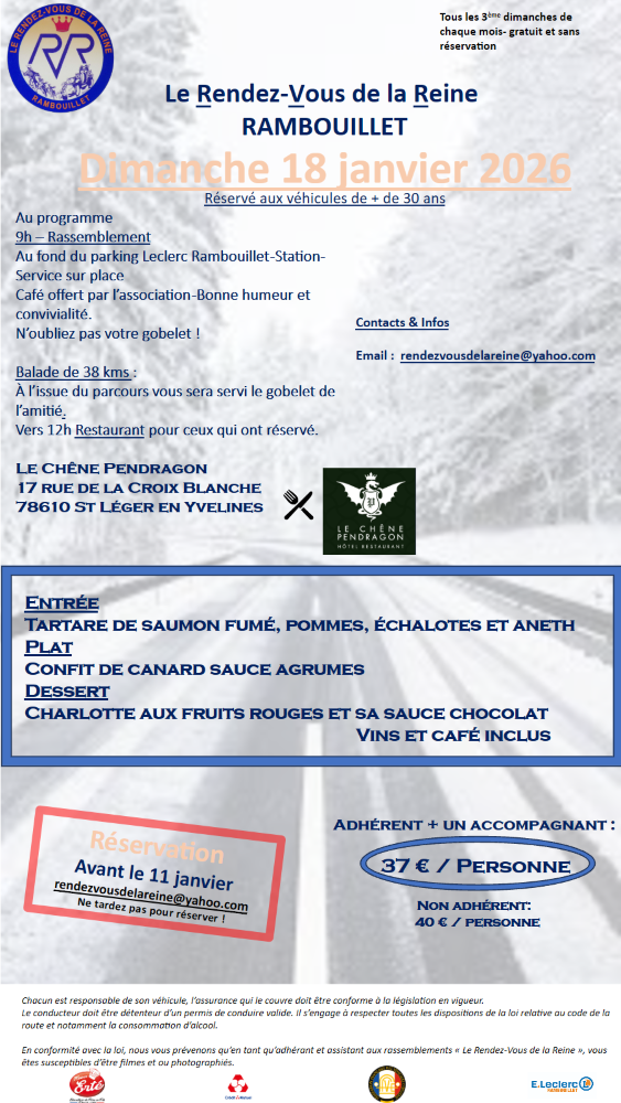 MENU Janvier 26